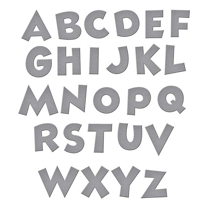 Spellbinders Say Cheese Classic Mouse Etched Dies Alphabet