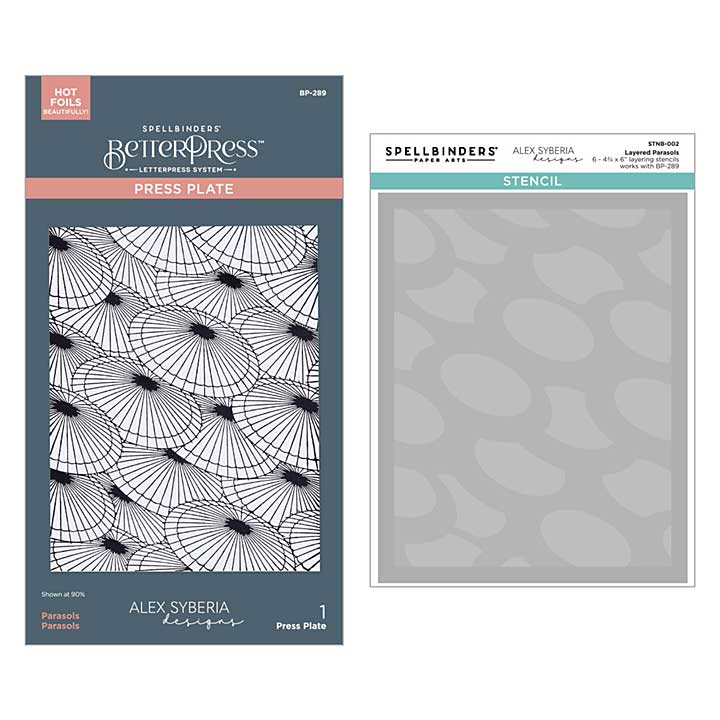Spellbinders Spring in Kyoto BetterPress and Stencil Bundle
