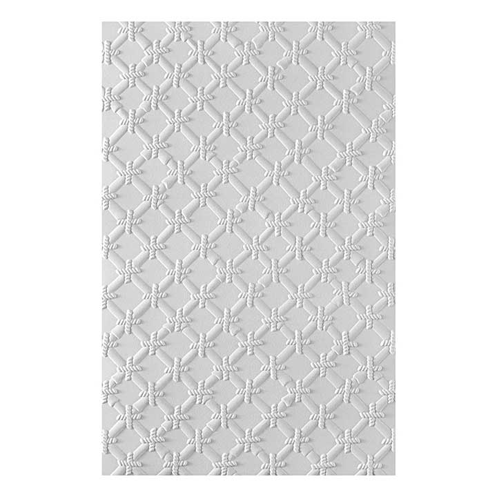 Spellbinders Cheerful Chirps 3D Embossing Folder Bamboo Screen