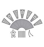 Spellbinders Spring in Kyoto Etched Dies Fan and Bow