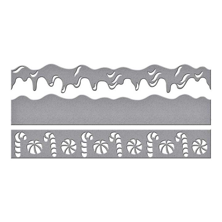 Spellbinders Candy Christmas Etched Dies Sweet Borders