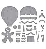 Spellbinders Candy Christmas Etched Dies Gingerbread Delivery