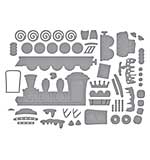 Spellbinders Candy Christmas Etched Dies Gingerbread Train