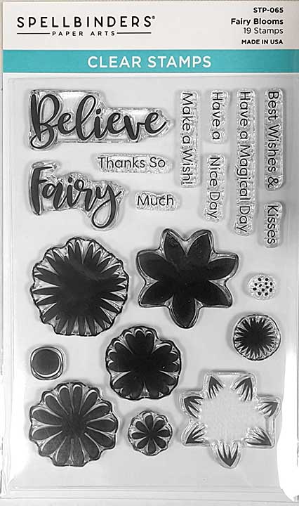 Spellbinders Fairy Blooms Stamp Set (19 Stamps)