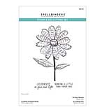 Spellbinders Beautifully Imperfect Clear Stamp and Die Set Sculpted Scripted Floral