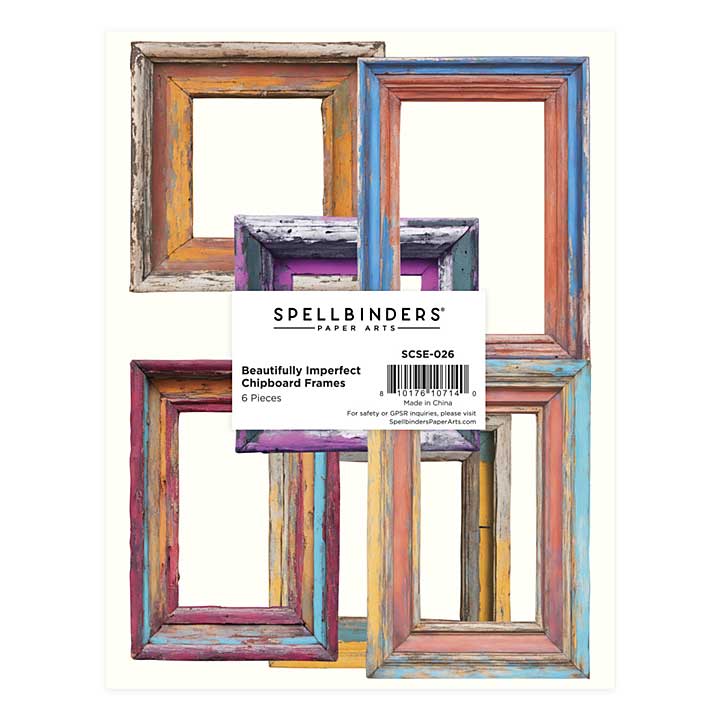 Spellbinders Beautifully Imperfect Chipboard Frames (6pcs)