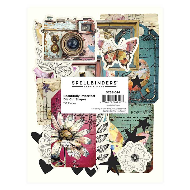 Spellbinders Beautifully Imperfect Die Cut Shapes (110pcs)