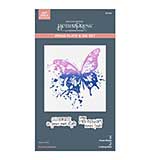 Spellbinders Beautifully Imperfect BetterPress Plate and Die Set Butterfly Splatter