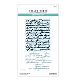 Spellbinders Beautifully Imperfect Etched Dies Deckled Edge Script