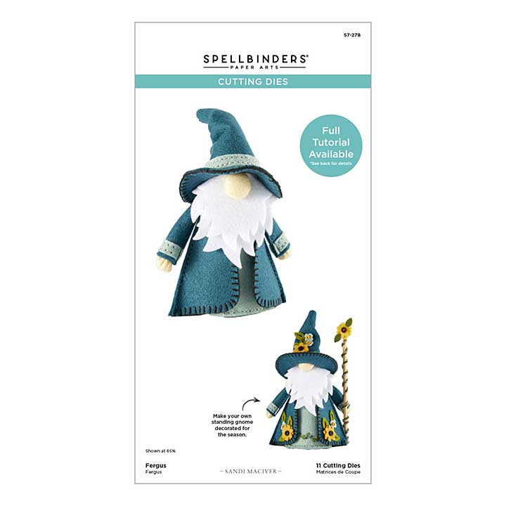 Spellbinders 3D Felt Décor Etched Dies Fergus