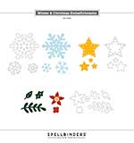 Spellbinders 3D Felt Décor Etched Dies Winter and Christmas Embellishments