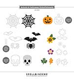 Spellbinders 3D Felt Décor Etched Dies Autumn and Halloween Embellishments