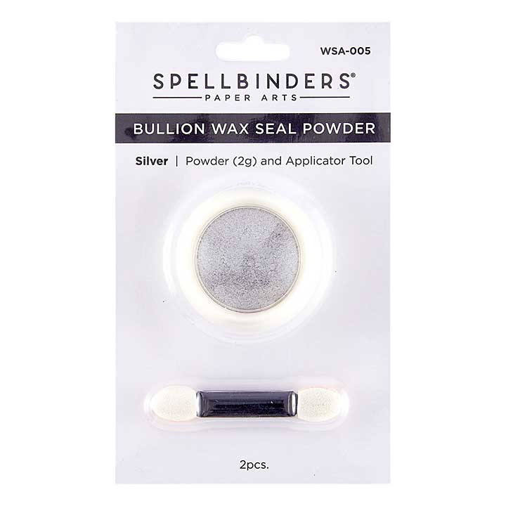 Spellbinders Clear Seal Maker Tool Wax Seal Powder Silver Bullion 2gr