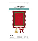 Spellbinders All About Christmas Etched Dies Bow and Bell Scallop Frame