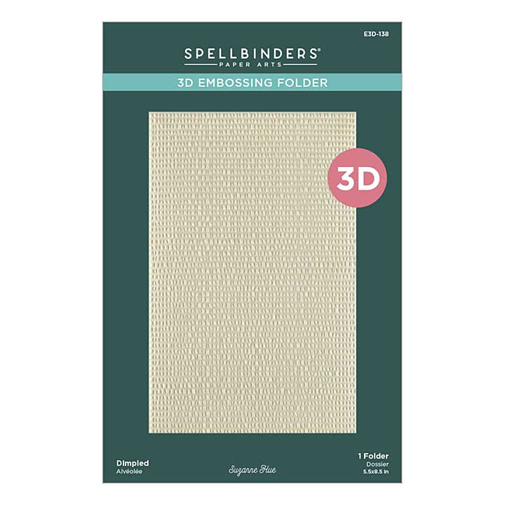 Spellbinders Texture and Foliage 3D Embossing Folder Dimpled