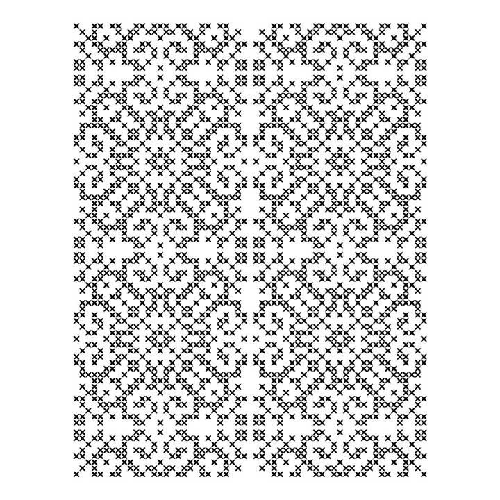 Spellbinders Merry Moments Press Plate Petite Criss Cross