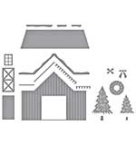 Spellbinders Country Christmas Etched Dies Country Christmas Barn