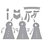 Spellbinders Wonderland Etched Dies The Snow Notes