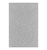 Spellbinders Bibis Musical Notes 3D Embossing Folder Musical Notes