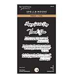 Spellbinders The Poets Garden Press + Foil Plate and Die Set Sentiments