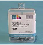 TOO Silver Connector Clips - 50pc