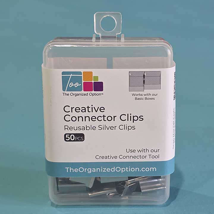 TOO Silver Connector Clips - 50pc