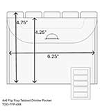 TOO 4 x 6 Flip Flap Pocket (10 Pack)