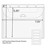TOO 5 x 7 Flip Flap Pocket (10 Pack)