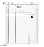 TOO 8.5 x 11 Flip Flap Pocket (10 Pack)