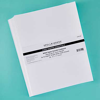 80 lb White Cardstock Sheets 8.5 x 11 - 25 Pack