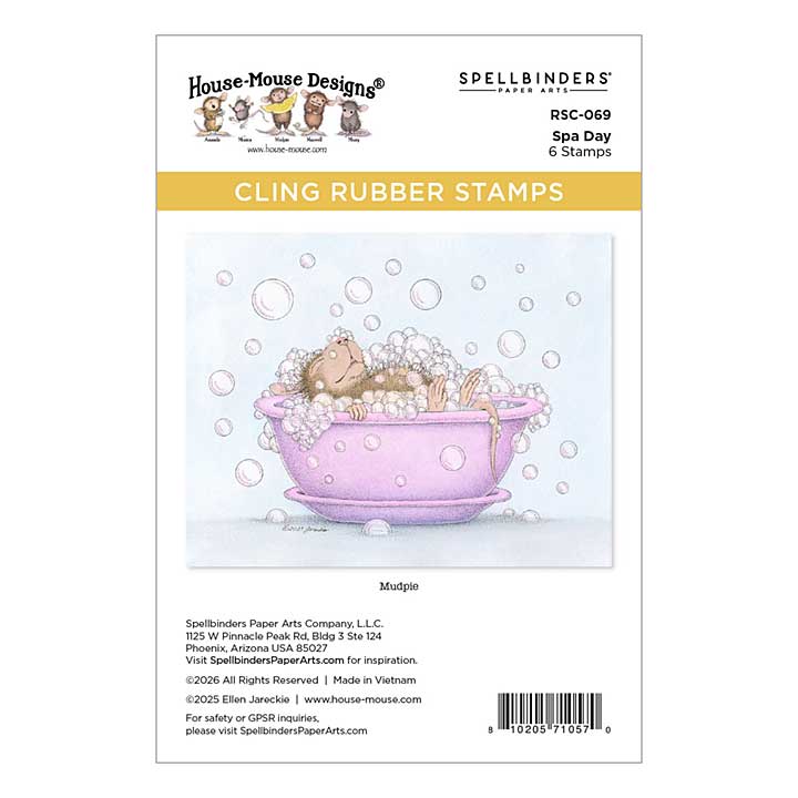 House-Mouse Spa Day Cling Stamp Set