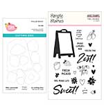 Pink Lemonade Stamp Die Bundle with Simple Stories