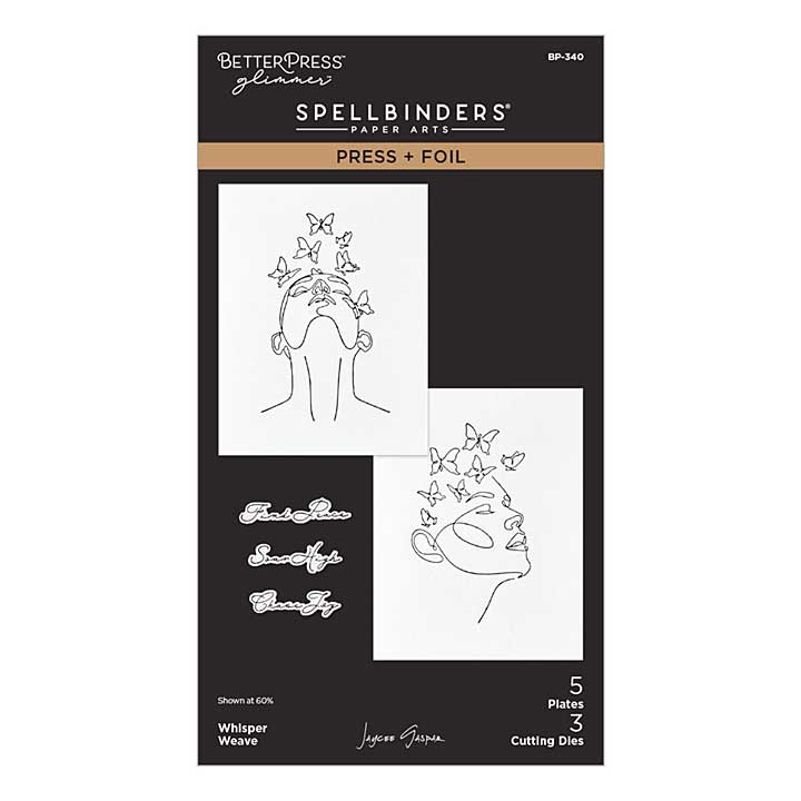 Whisper Weave Press Foil Plate Die Set by Jaycee Gaspar