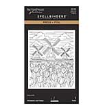 Windmills and Tulips Press Foil Plate by Yana Smakula