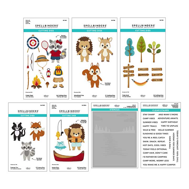 Spellbinders Summer Camp I Want It All! Bundle by Allison Frazier