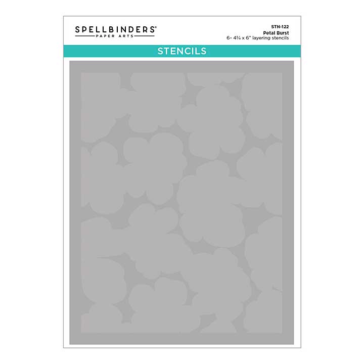 Spellbinders Poppy Song Layered Stencil Petal Burst