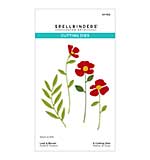 Spellbinders Poppy Song Etched Dies Leaf and Bloom