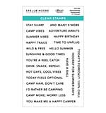 Spellbinders Summer Camp Clear Stamp Set Summertime Sentiments by Allison Frazier