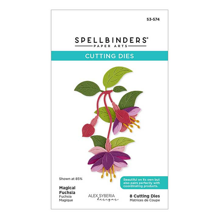 Spellbinders Magical Fuchsia Etched Dies by Alex Syberia