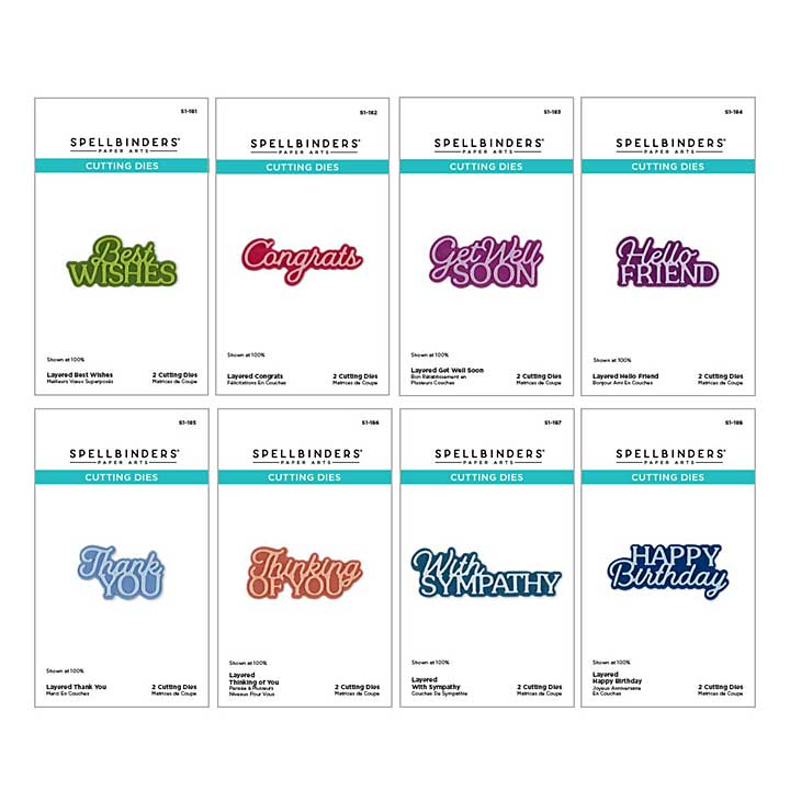 Spellbinders Essentially Yours Sentiments I Want It All! Bundle