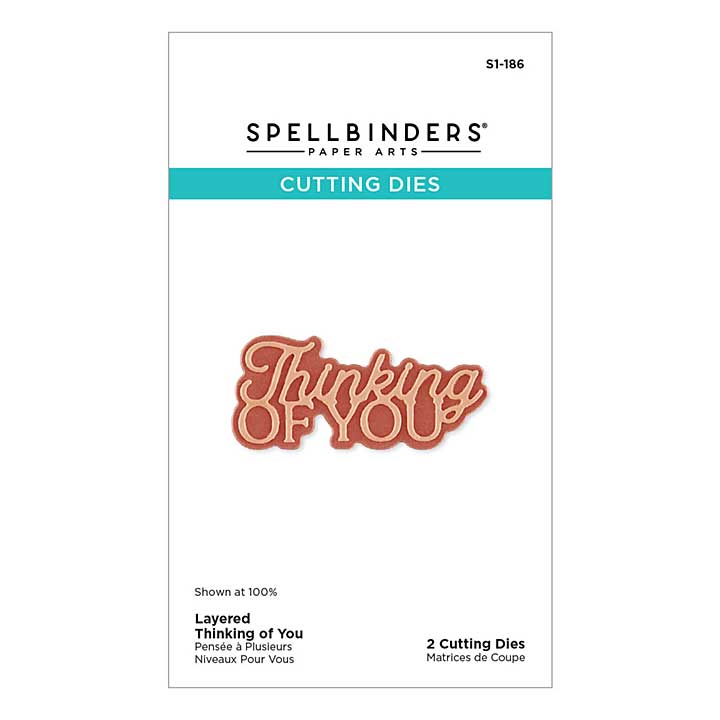 Spellbinders Essentially Yours Sentiments Etched Dies Layered Thinking of You
