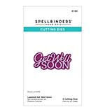 Spellbinders Essentially Yours Sentiments Etched Dies Layered Get Well Soon