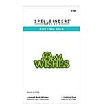 Spellbinders Essentially Yours Sentiments Etched Dies Layered Best Wishes