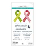 Spellbinders We All Have Baggage Stamp and Die Set Awareness Ribbon and Sentiments by Sheri Ballantyne