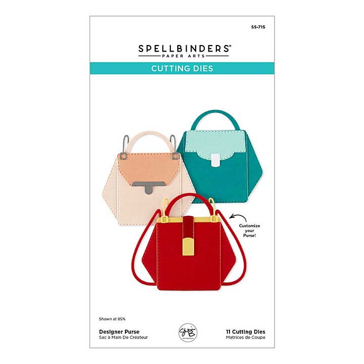 Spellbinders We All Have Baggage Etched Dies Designer Purse by Sheri Ballantyne