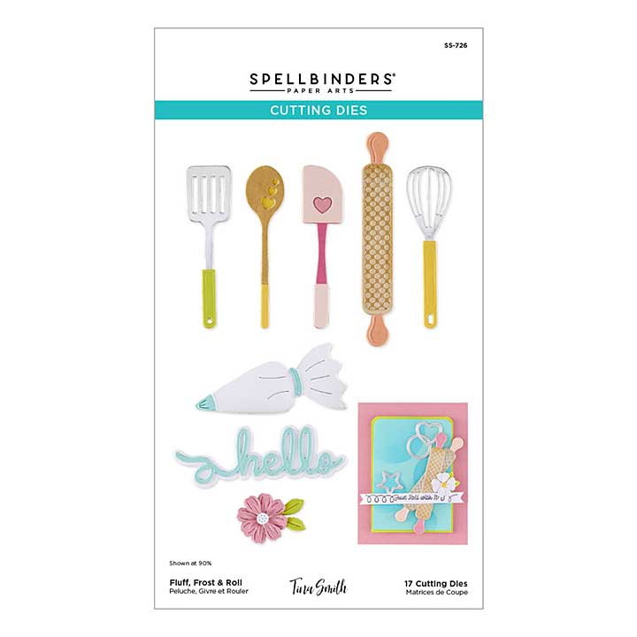 Spellbinders Make It and Bake It Etched Dies Fluff, Frost and Roll