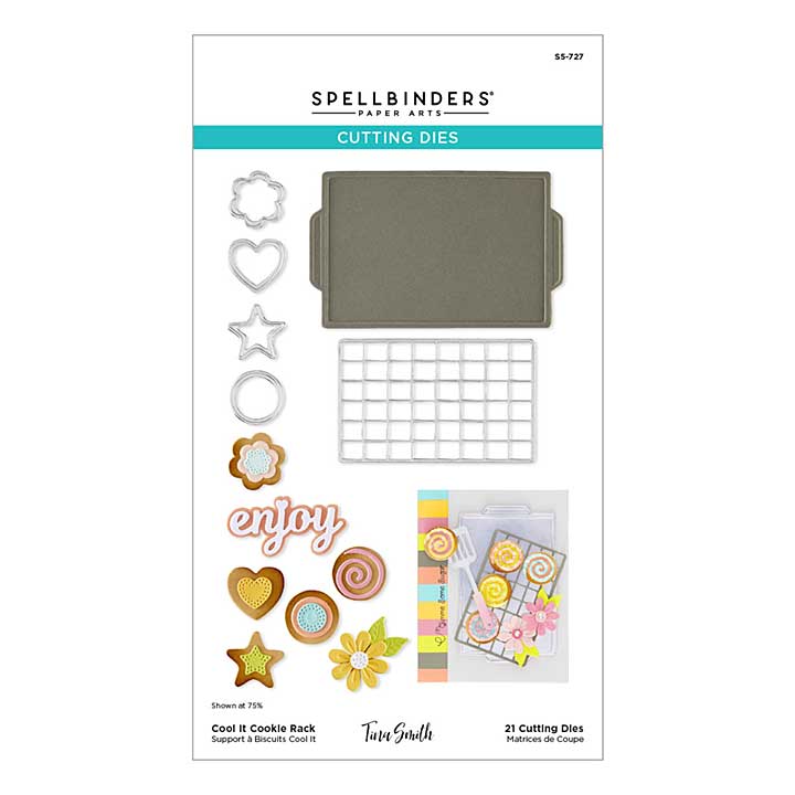 Spellbinders Make It and Bake It Etched Dies Cool It Cookie Rack