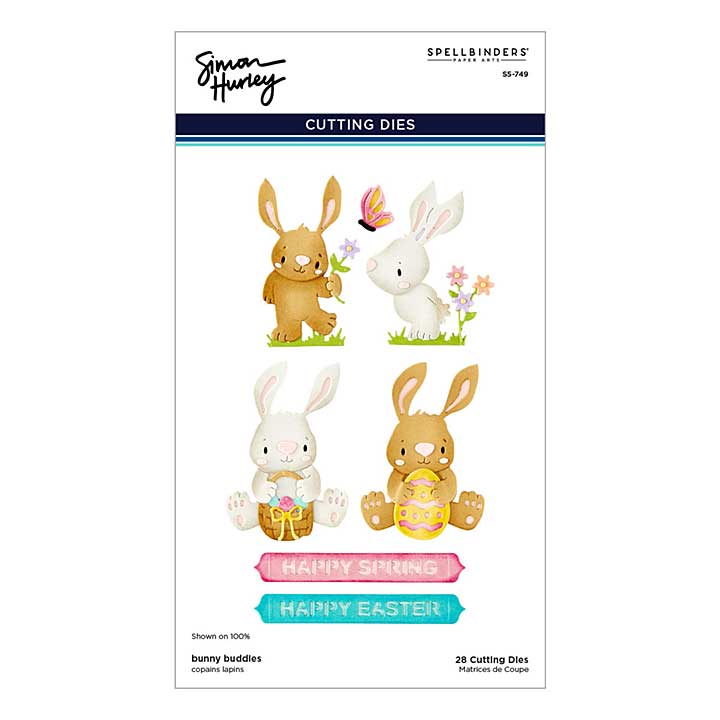 Spellbinders Happy Spring Etched Dies Bunny Buddies