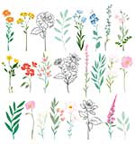 Spellbinders Breakfast in Bed Die Cut Floral Stickers