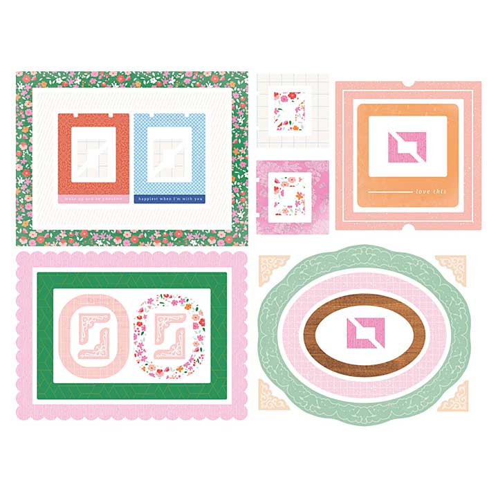 Spellbinders Breakfast in Bed Chipboard Frames and Corners